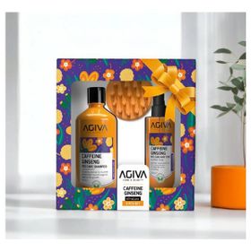Agiva Caffeine Ginseng Şampuan 500 ml & Saç Toniği & Masaj Tarağı 3'lü Set