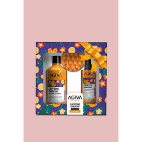 Agiva Caffeine Ginseng Şampuan 500 ml & Saç Toniği & Masaj Tarağı 3'lü Set