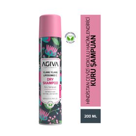 Agiva Care & Beauty 200 ml Ylang Ylang Liposomed C Hindistan Cevizi ve Vanilya Kokulu Hacimlendirici Kuru Şampuan