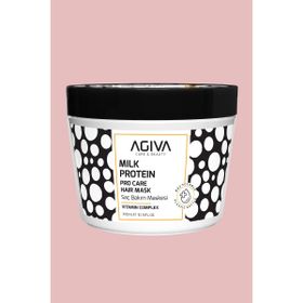 Agiva Care & Beauty 300 ml Milk Protein Isıl İşlem Görmüş Yıpranmış Saçlar İçin Onarıcı, Besleyici Saç Bakım Maskesi