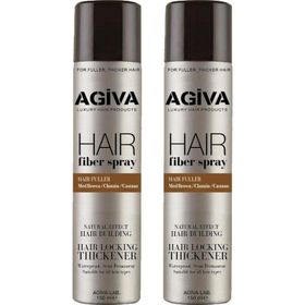 Agiva Dolgunlaştırıcı Fiber Kahverengi 2x150 ml Saç Spreyi