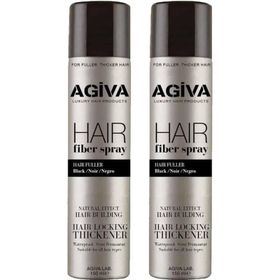 Agiva Dolgunlaştırıcı Fiber Siyah 2x150 ml Saç Spreyi