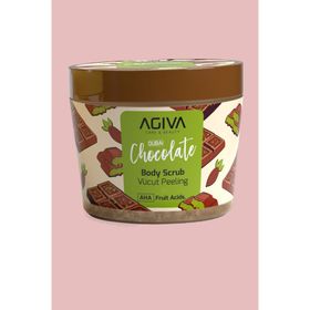 Agiva Dubai Çikolatası Arındırıcı Nemlendirici Pürüzsüzleştirici Aha Meyve Asitli 300 ml Vücut Peeling