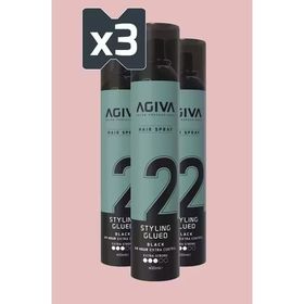 Agiva Glued 3x400 ml Ex. Strong Saç Spreyi