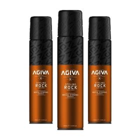 Agiva Styling Rock Mega Strong Orange 02 3x400 ml Saç Spreyi