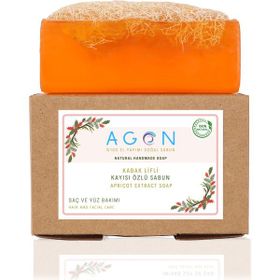 Agon 120 gr El Yapımı Doğal Kabak Lifli Kayısı Sabunu