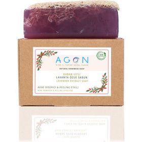 Agon 120 gr El Yapımı Doğal Kabak Lifli Lavanta Sabunu
