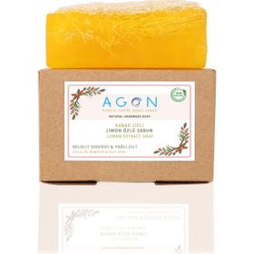 Agon 120 gr El Yapımı Doğal Kabak Lifli Limon Sabunu