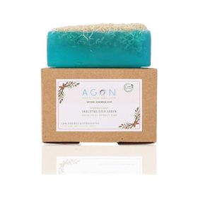 Agon 120 gr El Yapımı Doğal Kabak Lifli Okaliptus Sabunu