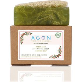 Agon 120 gr El Yapımı Doğal Kabak Lifli Zeytinyağı Sabunu