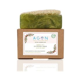Agon 120 gr El Yapımı Doğal Kabak Lifli Zeytinyağı Sabunu