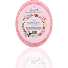 Agon Doğal El Yapımı Gül Özlü 125 gr Sabunlu Vücut Duş Süngeri