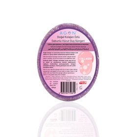 Agon Doğal El Yapımı Kolajen Özlü 125 gr Sabunlu Vücut Duş Süngeri