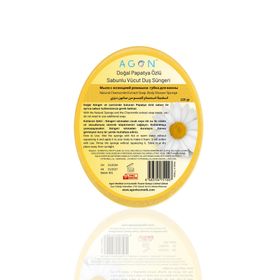 Agon Doğal El Yapımı Papatya Özlü Sabunlu 125 gr Vücut Duş Süngeri