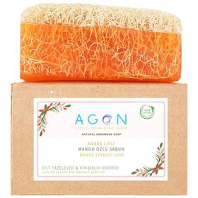 Agon Doğal Kabak Lifli Mango Özlü 120 gr Sabun