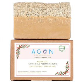 Agon El Yapımı Doğal Kabak Lifli 120 gr Kahve Peeling Sabunu