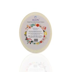 Agon SS-001-KS Doğal El Yapımı Keçi Sütü Sabunlu 125 gr Vücut Duş Süngeri