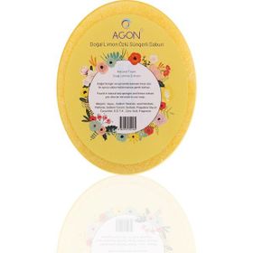 Agon SS-001-L Doğal El Yapımı Limon Özlü Sabunlu 125 gr Vücut Duş Süngeri