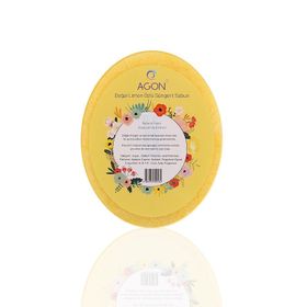 Agon SS-001-L Doğal El Yapımı Limon Özlü Sabunlu 125 gr Vücut Duş Süngeri