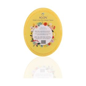Agon SS-001-L Doğal El Yapımı Limon Özlü Sabunlu 125 gr Vücut Duş Süngeri