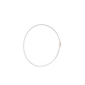 Agora Silver 925 Ayar Gümüş Beyaz Taşlı Choker Su Yolu Kolye
