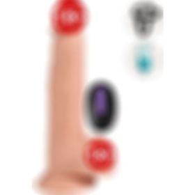 Agorshop Dean 21 cm Uzaktan Kumandalı Kemerli Realistik Titreşimli Strapon Penis