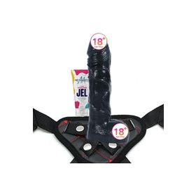 Agorshop Dildo Series Beast 20 cm Strapon Siyahi Realistik Dildo