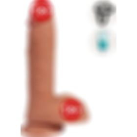 Agorshop Dildo Series Buru 22 cm Gerçek Ten Dokusu Kemerli Strapon Penis