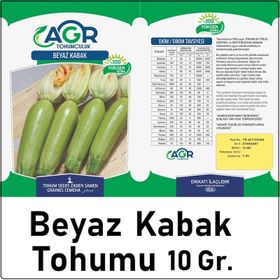 Agr 10 gr Beyaz Kabak Sakız Tohumu