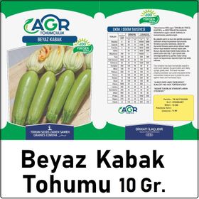 Agr 10 gr Beyaz Kabak Sakız Tohumu
