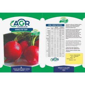 Agr 10 gr Kırmızı İri Turp Tohumu
