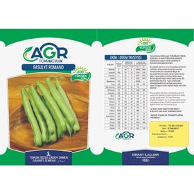 Agr 25 gr Fasülye Romano Tohumu