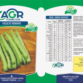 Agr 25 gr Fasülye Romano Tohumu