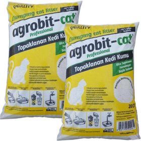 Agrobit Cat Kokusuz Doğal Bentonit 2x20 lt Kedi Kumu