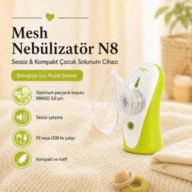 AGU Baby AGU N8 Taşınabilir Sessiz Mesh Çok Renkli Nebulizatör