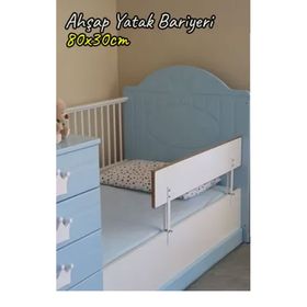 Agubugu Baby AGU-088 8-3 80x30 cm Ahşap Yatak Bariyeri