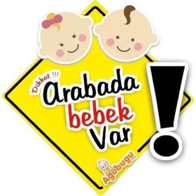 Agubugu Baby Arabada Bebek Var Sticker