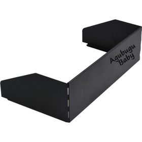 Agubugu Baby Siyah 38 x 77 cm Isıya Dayanıklı Genişleyebilen Ocak Bariyeri