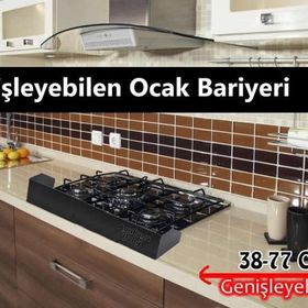 Agubugu Baby Siyah 38 x 77 cm Isıya Dayanıklı Genişleyebilen Ocak Bariyeri