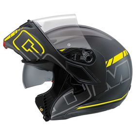 Agv Compact St Multi Plk Seattle Mat Black Silver Yellow Motosiklet Kaskı