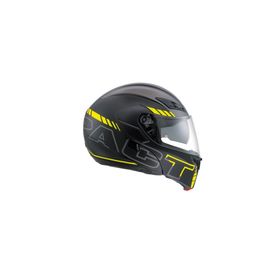 Agv Compact St Multi Plk Seattle Mat Black Silver Yellow Motosiklet Kaskı