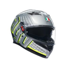 Agv K-3 Scudetto Mat Silver Kask