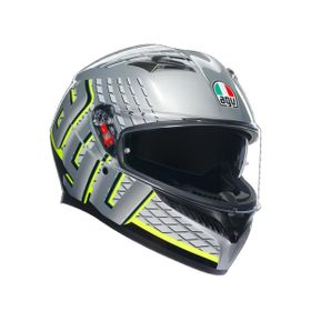 Agv K-3 Scudetto Mat Silver Kask