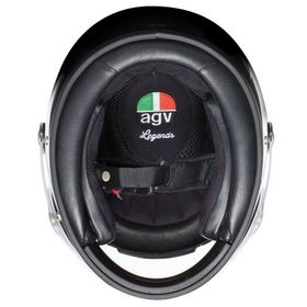 Agv X3000 Retro Mat Siyah Kapalı Motosiklet Kaskı