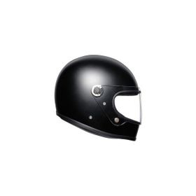 Agv X3000 Retro Mat Siyah Kapalı Motosiklet Kaskı
