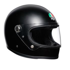 Agv X3000 Retro Mat Siyah Kapalı Motosiklet Kaskı