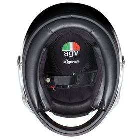 Agv X3000 Retro Mat Siyah Kapalı Motosiklet Kaskı