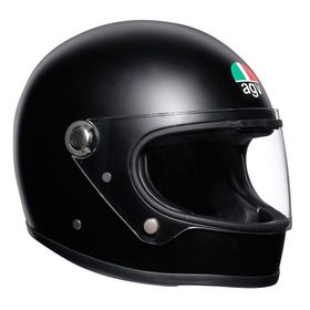 Agv X3000 Retro Mat Siyah Kapalı Motosiklet Kaskı