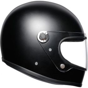 Agv X3000 Retro Mat Siyah Kapalı Motosiklet Kaskı