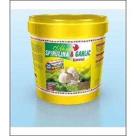 AHM Balık Yemleri Spirulina ve Garlic Granulat 3 kg Kova Sarımsaklı Yem